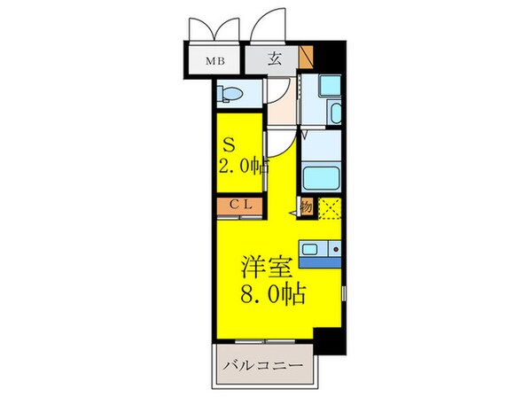 ONLY ONE 江坂の物件間取画像